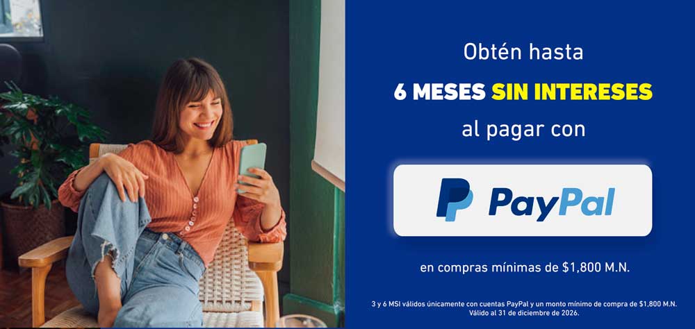 ADO - Hasta 6 MSI con Paypal